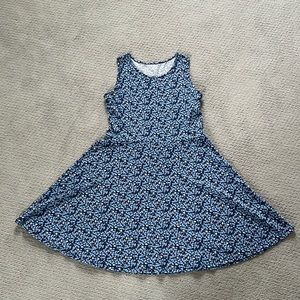 Blue floral Place casual sleeveless dress.